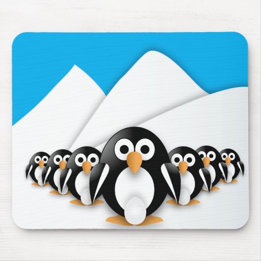 Funny pinguins muismat (Voorkant)