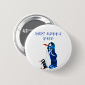 Funny pinguins ronde button 5,7 cm (Voorkant /achterkant)