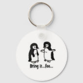 Funny pinguins sleutelhanger (Voorkant)
