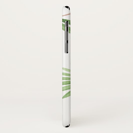 Funny Pink Bird met Jouw naam Case-Mate iPhone Case (Achterkant/links)