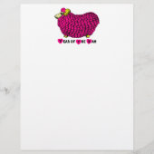 Funny Pink Chinees Jaar Zodiac Letterhead (Voorkant)