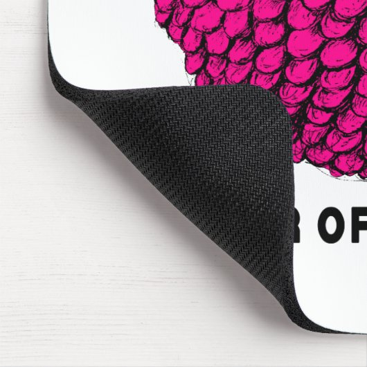 Funny Pink Chinees Jaar Zodiac Mousepad Muismat (Hoek)