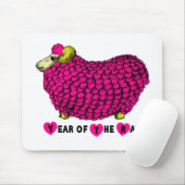 Funny Pink Chinees Jaar Zodiac Mousepad Muismat (Met muis)