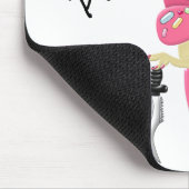 Funny Pink Cupcake Sweet, Psycho Halloween Muismat (Hoek)