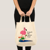 Funny Pink Flamingo Bag Tote Bag (Voorkant (product))