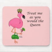 Funny Pink Flamingo Mousepad Muismat (Voorkant)