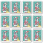 FUNNY PINK FLAMINGO SANTA CLAUS CHRISTMAS STICKER<br><div class="desc">MAAK UW FEESTDAGEN PINK MET DEZE HUMAIRE SANTA FLAMINGOS. 12 KLEURENVINYLSTICKERS PER BLAD VAN MIJN OORSPRONKELIJKE KUNST. Ideaal voor Kerstmis. *Zoek overeenkomende objecten... ... Susan Brack Design</div>
