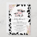 Funny Pink Floral Koe Koe Baby shower afdrukken Kaart<br><div class="desc">Funny Pink Floral Heilige Koe Koe Druk Baby shower Uitnodiging Kute koe op het baby shower voor een meisje met een schattige zwarte en witte koe en kalf, een zwart-wit afdrukpatroon van de koe en een mooi roze roos. Het baby shower van dit heilige koe meisje is een leuke manier...</div>