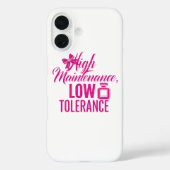 Funny Pink Girly Attitude Quote Case-Mate iPhone Case (Achterkant)