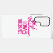 Funny Pink Girly Attitude Quote Samsung Galaxy Hoesje (Achterkant horizontaal)