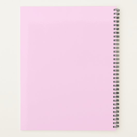 Funny Pink Hardcover Planner for Overthinkers  (Achterkant)