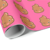 Funny Pink Joke Poop Novelty Cadeaupapier (Rol Hoek)