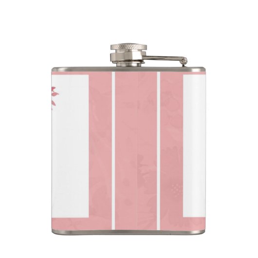 Funny Pink My Caravan Camping Holiday Vinyl Flask Heupfles (Achterkant)