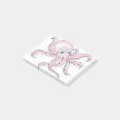 Funny Pink Octopus Post-it® Notes (Schuin)