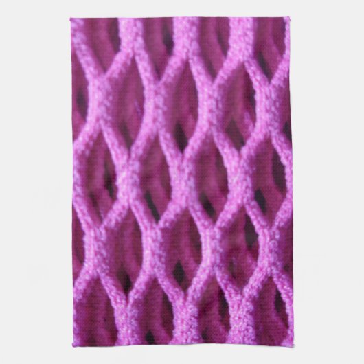 Funny Pink Paarse Crochet Kijk Towel Theedoek (Verticaal)