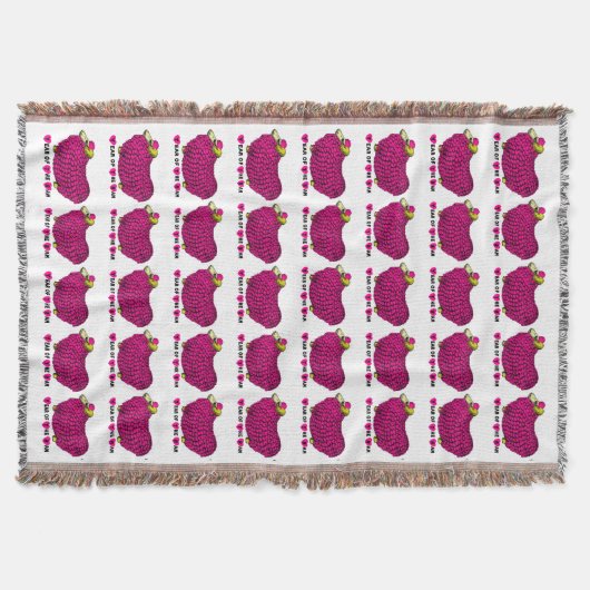 Funny Pink Ram Sheep of Goat Year Zodiac T Blanket Deken (Voorkant)