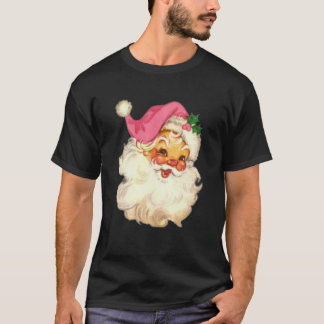 Funny  Pink Santa Claus Roze Kerstmis Desi T-shirt