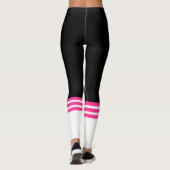 Funny Pink Team Tube Sock Leggings (Achterkant)