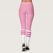 Funny Pink Team Tube Sock Leggings (Achterkant)