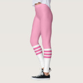 Funny Pink Team Tube Sock Leggings (Links)