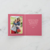 Funny Pink Yelling bij mam Typografie Moederdag Kaart (Binnen)