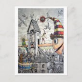 Funny Pinocchio Briefkaart (Voorkant)