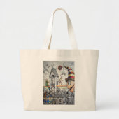Funny Pinocchio Grote Tote Bag (Voorkant)