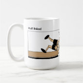 Funny Pinocchio op de balie Koffiemok (Links)