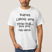 Funny Pinoy Shirt "estudyanteng Malibog" (Voorkant)