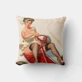 Funny pinup girl kussen