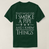 Funny Pipe Smoking T Shirten Gifts T-shirt (Design voorkant)
