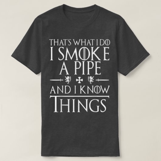 Funny Pipe Smoking T Shirts Gifts (Design voorkant)