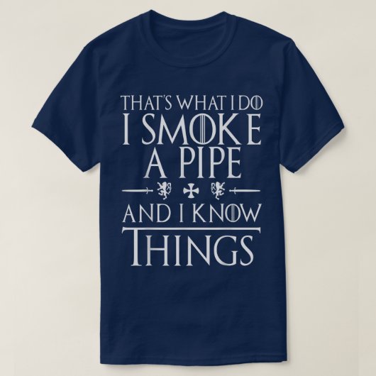 Funny Pipe Smoking T's Gifts T-shirt (Design voorkant)