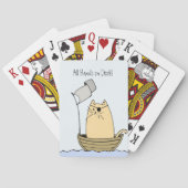 Funny Pirate Cat Pokerkaarten (Achterkant)