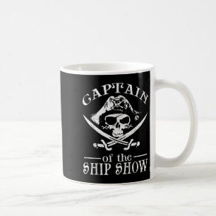 Funny Pirate Design Captain Ship Show Boater Boati Koffiemok