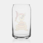 Funny Pirate Dog with Toy Sword Blikvorm Glas (Achterkant)