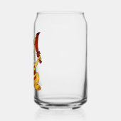 Funny Pirate Dog with Toy Sword Blikvorm Glas (Links)