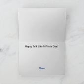 Funny Pirate en Policeman Wenskaart Kaart (Binnen)