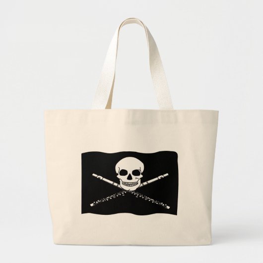 Funny Pirate Flute Canvas tas (Voorkant)