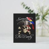 Funny Pirate geeft de macht over Briefkaart (Staand voorkant)