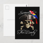 Funny Pirate geeft de macht over Briefkaart (Voorkant / Achterkant)