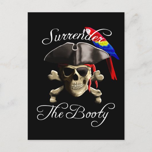 Funny Pirate geeft de macht over Briefkaart (Voorkant)