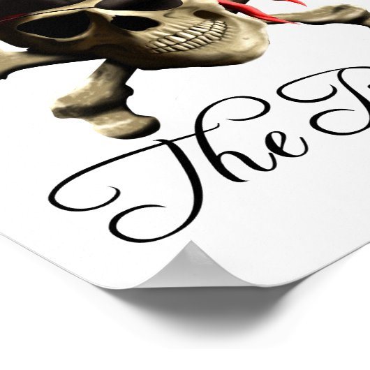 Funny Pirate geeft de macht over Poster (Hoek)