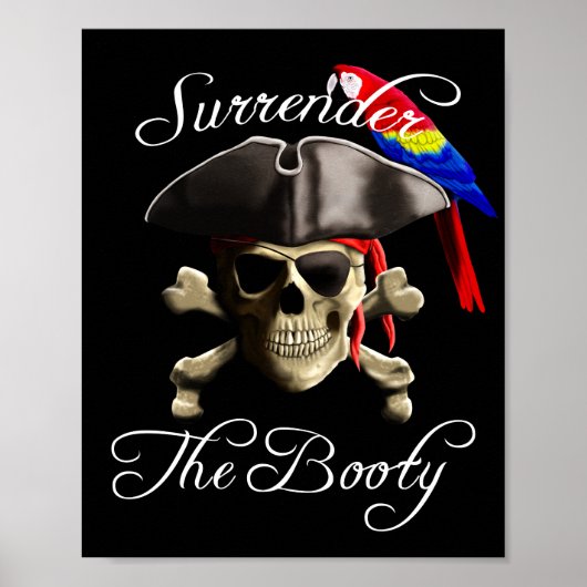 Funny Pirate geeft de macht over Poster (Voorkant)