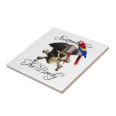 Funny Pirate geeft de macht over Tegeltje (Zijkant)