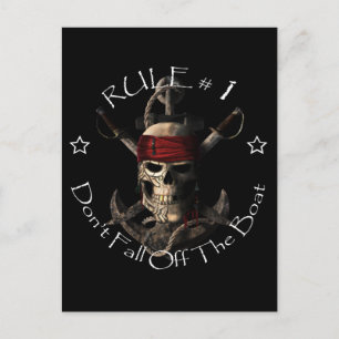 Funny Pirate Gezegde Herfst niet van de kat Briefkaart