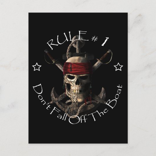 Funny Pirate Gezegde Herfst niet van de kat Briefkaart (Voorkant)