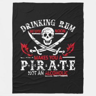 Funny Pirate Gifts Fleece Deken