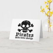 Funny Pirate Kaart (Gele Bloem)