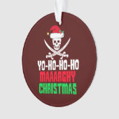 Funny Pirate Kerstmis gejun Ho Ho Ornament (voorkant)